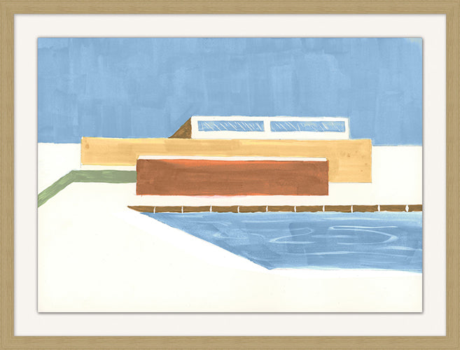 House On The Hill (Blue) 2  34W X 26H