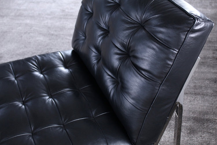 Mitchell Gold Major Chair in Black Leather
