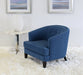 LC38ATL- Glover Chair in Blue Upholstery
