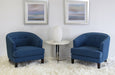 LC38ATL- Glover Chair in Blue Upholstery