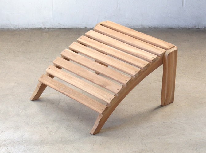 Teak Adirondack Chair With Ottoman