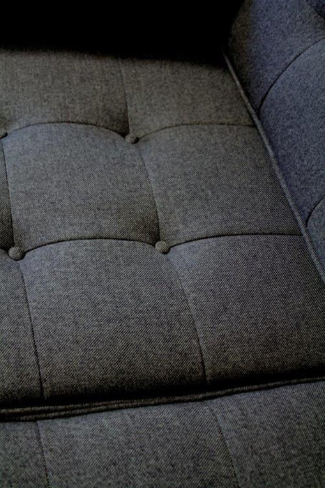Gray Florence Knoll Style Loveseat