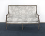 LS23ATL - French Style Floral Print Linen Loveseat 