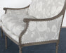 LS23ATL - French Style Floral Print Linen Loveseat 