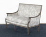LS23ATL - French Style Floral Print Linen Loveseat 