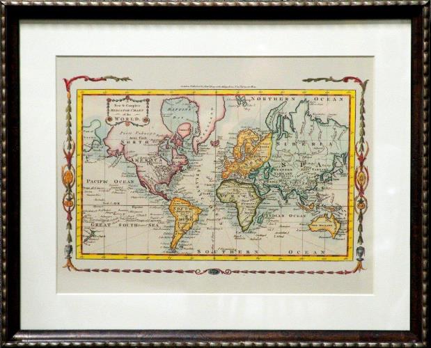 Complete Mercator Chart of the World 32W x 26H