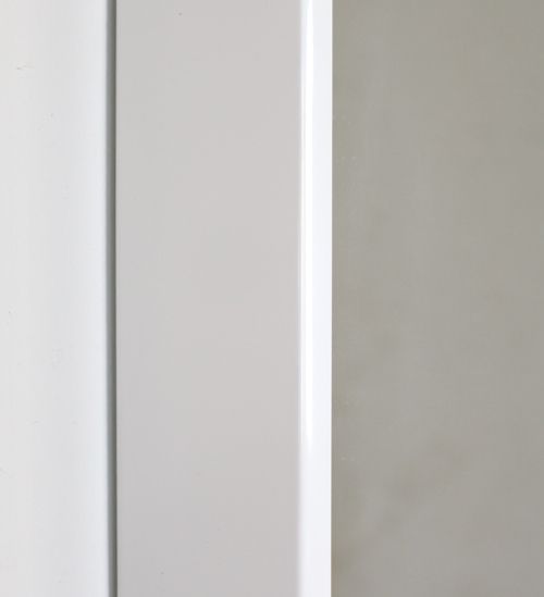 High Gloss White Standing Mirror