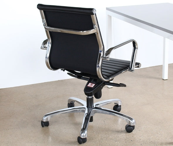 Eames Style Mid Back Black Desk Chair