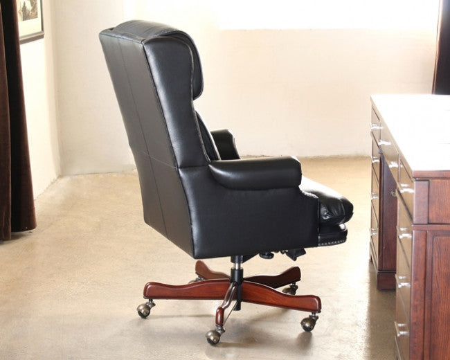 Black Leather High Back Executive Chair