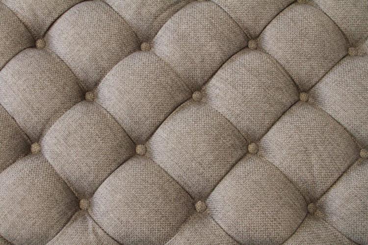 Tufted Cocktail Ottoman in Pewter