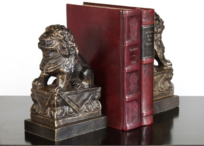 Pair of Bronze Foo Dog Bookends
