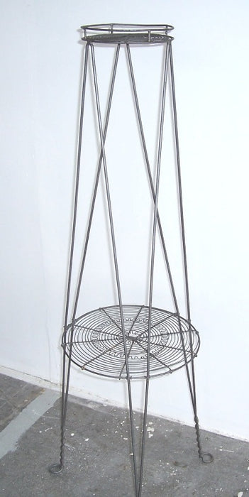 French Wire Two Tiered Plant Stand