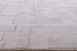 8' x 10' Stone and Cream Hand-tufted Wool Rug