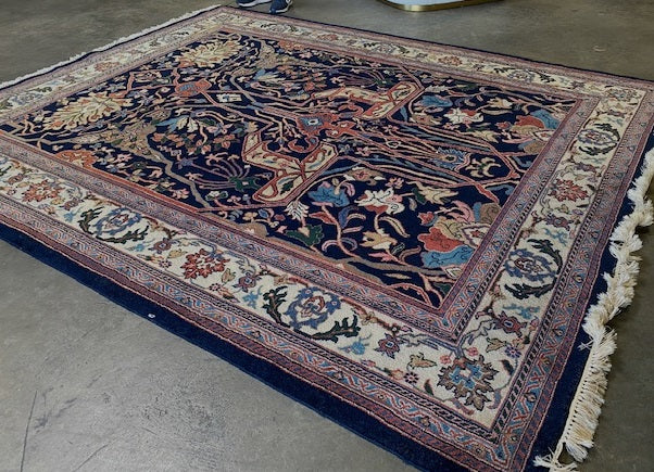 8' X 10' Persian Navy Rug
