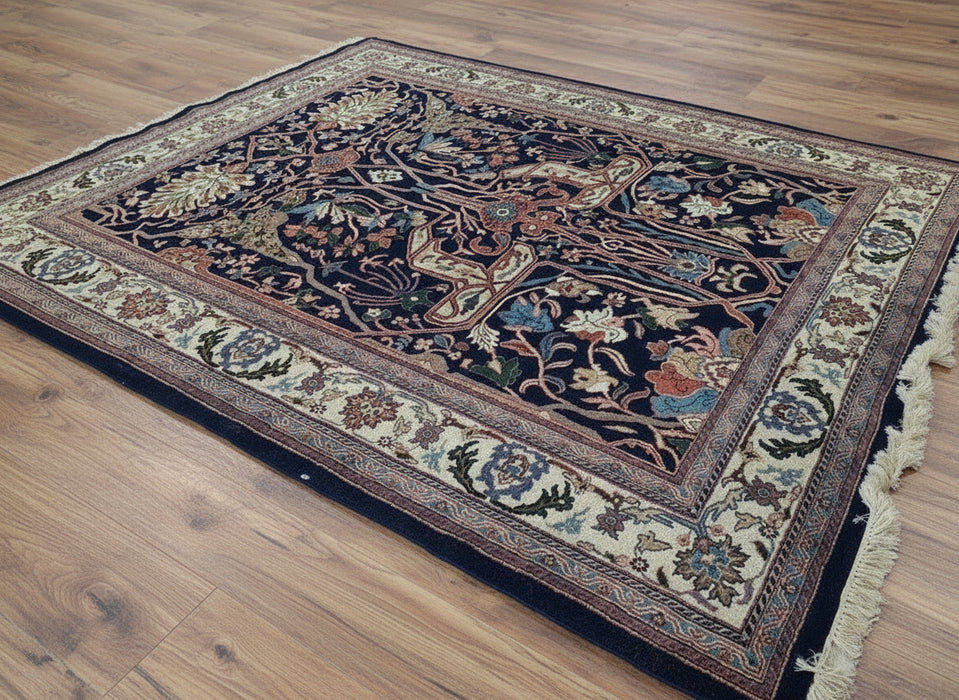 8' X 10' Persian Navy Rug