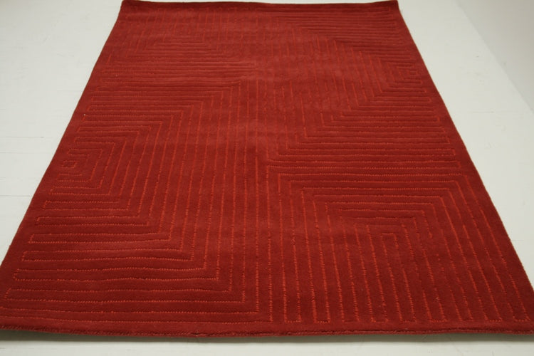 5' x 8' Mitchell Gold Horizon Tomato Rug