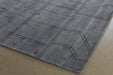 RUG394ATL - 9' X 12' Gray Hand Knotted Carved Rug