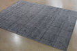 RUG394ATL - 9' X 12' Gray Hand Knotted Carved Rug