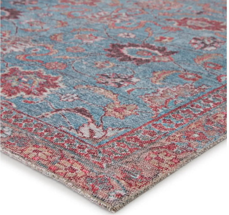 9' x 12' Floral Rug Provincial Blue