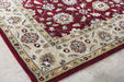 RUG87ATL - 8 x 10 Brick Red and Taupe Traditional Indian Rug