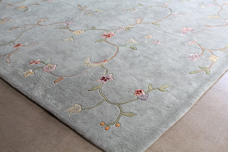 7'9" x 9'9" Hand-tufted Green Spring Hill Rug