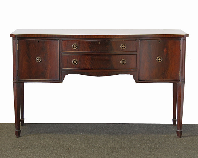 SB07ATL - Four Leg Hepplewhite Antique Sideboard circa 1940s
