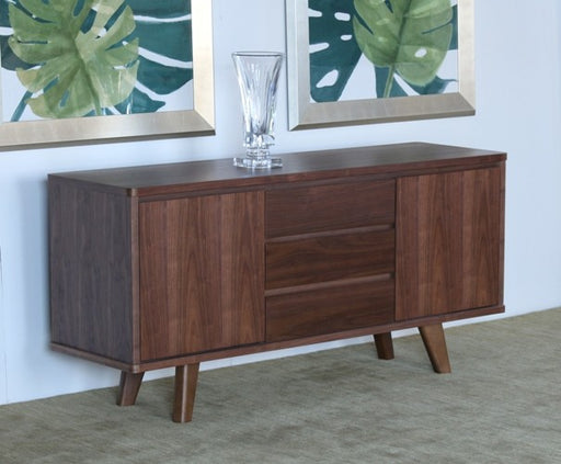 SB29LA - Natural Walnut Danish Modern Style Sideboard