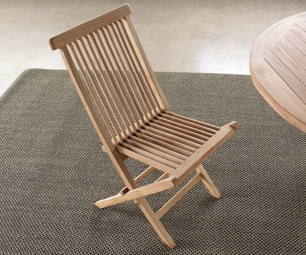 Natural Teak Folding Chair