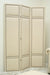 SCR01ATL - Cream 3 Panel Screen with Small Pewter Nails 1