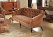 SF04ATL - Spice Velvet Sofa With Nailhead Trim