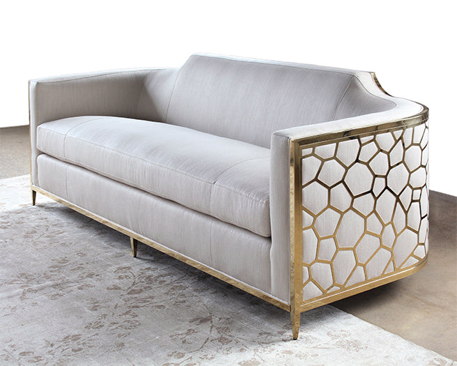 Gold Bullion Cobblestone Sofa