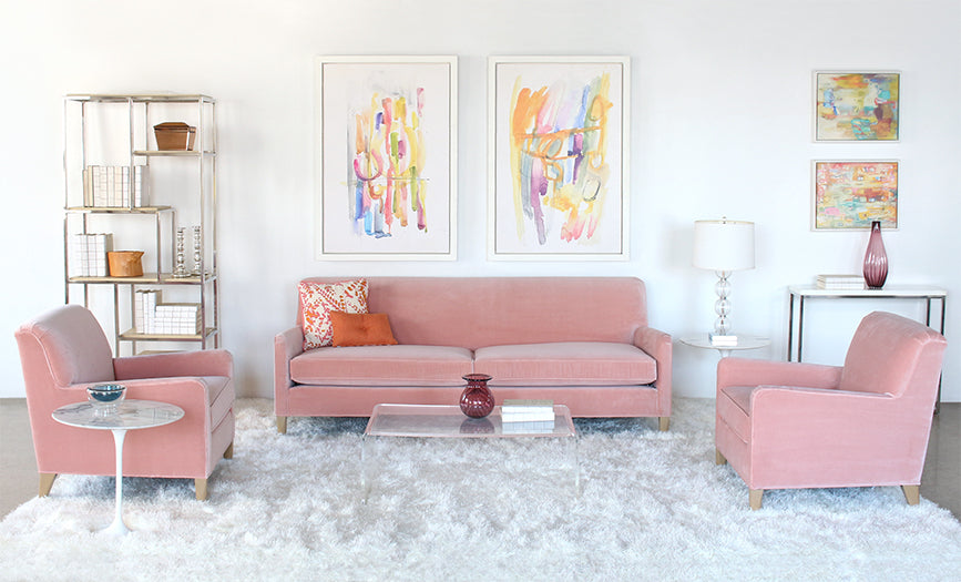 SF76ATL - Sloane Sofa In Vivid Blush