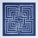 STILL692LA - Geometric in Indigo 1 27.5W x 27.5H