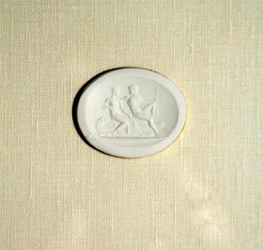 Saturn and His Wife Rhea With Their Attributes 14W x 18H