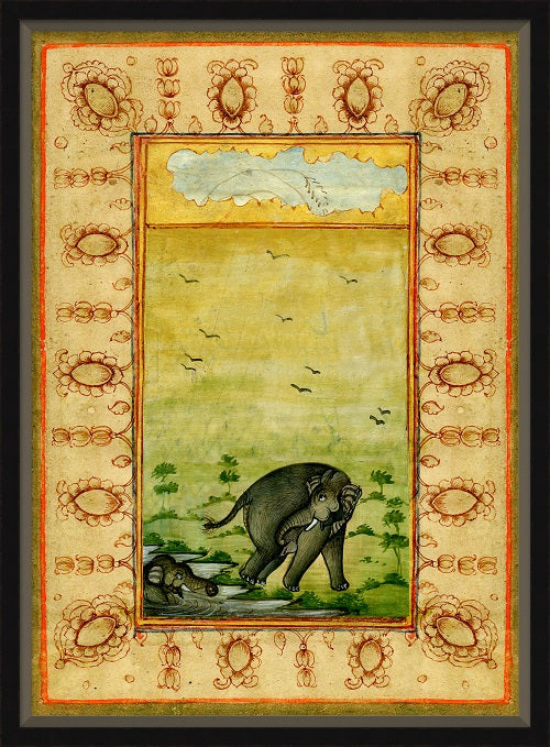Elephants II 22W x 30H