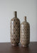 SVS100LA - Set of 2 Brown Ceramic Vases