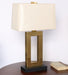 Brass Rectangle Table Lamp