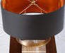 Logan Table Lamp with Black Shade 