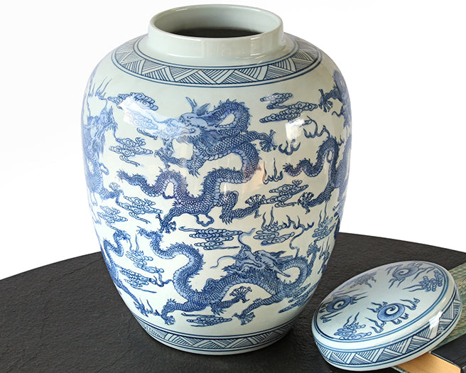 URN27ATL - Dragon Navy Jar