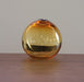 VASE196LA - Large Amber Float Hand Blown Glass Vase