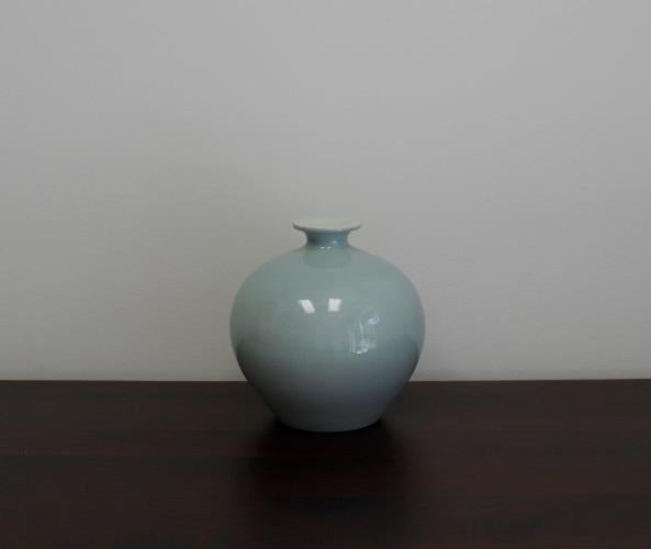 Blue Mist Ball Vase