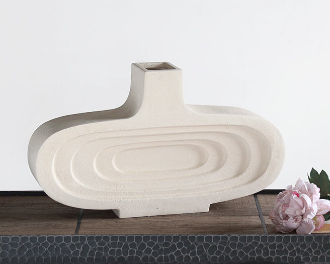 Sonic Round Sandstone Vase