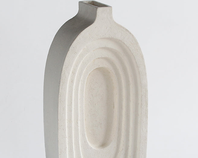 Sonic Oval Sandstone Vase