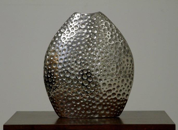 Nickel Dimpled Vase