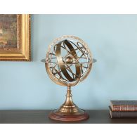  Large Etched Brass Armillary - Cleared