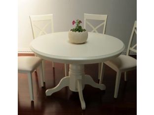 Shore White Pedestal Dining Table