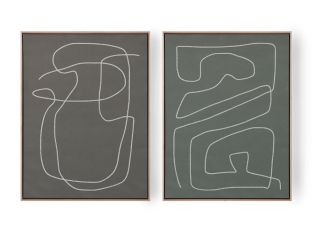 Line Abstract (Set of 2) 60W x 40H