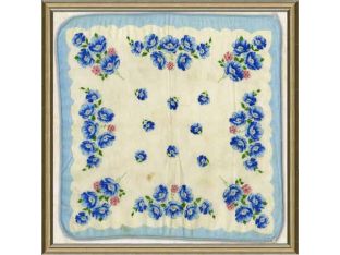 Vintage Silk Handkerchief II 18W X 18H