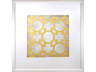 Custom Classical Symmetry - Yellow 25W x 25H