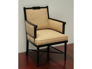 Davenport Arm Chair in Copper Noir Finish